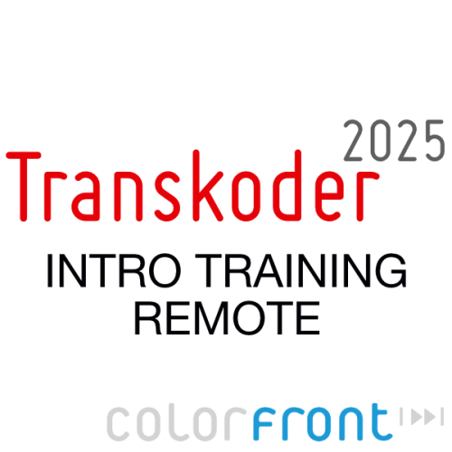 Transkoder 2025 Intro Training Remote
